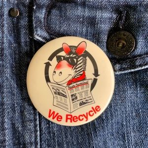 ♻️ We Recycle | Vintage Pin Button Flare 80’s 90’s